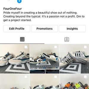 Custom painted shoes